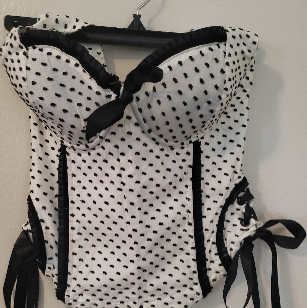 Halter corset-style top